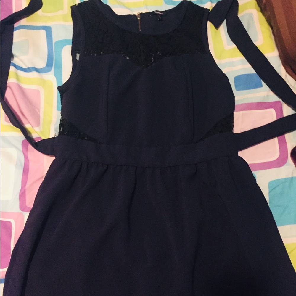 Dark blue skater dress